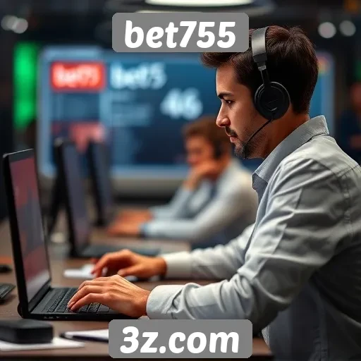 Desempenho do suporte ao cliente no bet755